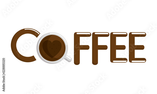 delicious coffee break label