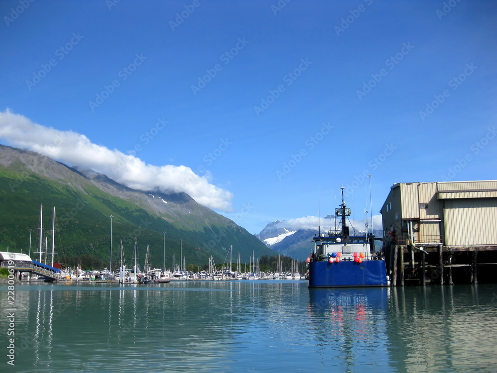 Fishing Boat is docked in the Port of Valdez