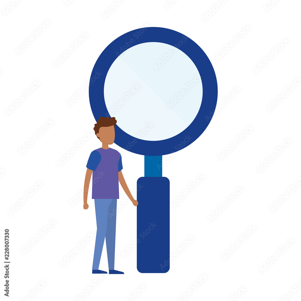 search magnifying glass with mini man search magnifying glass with mini man