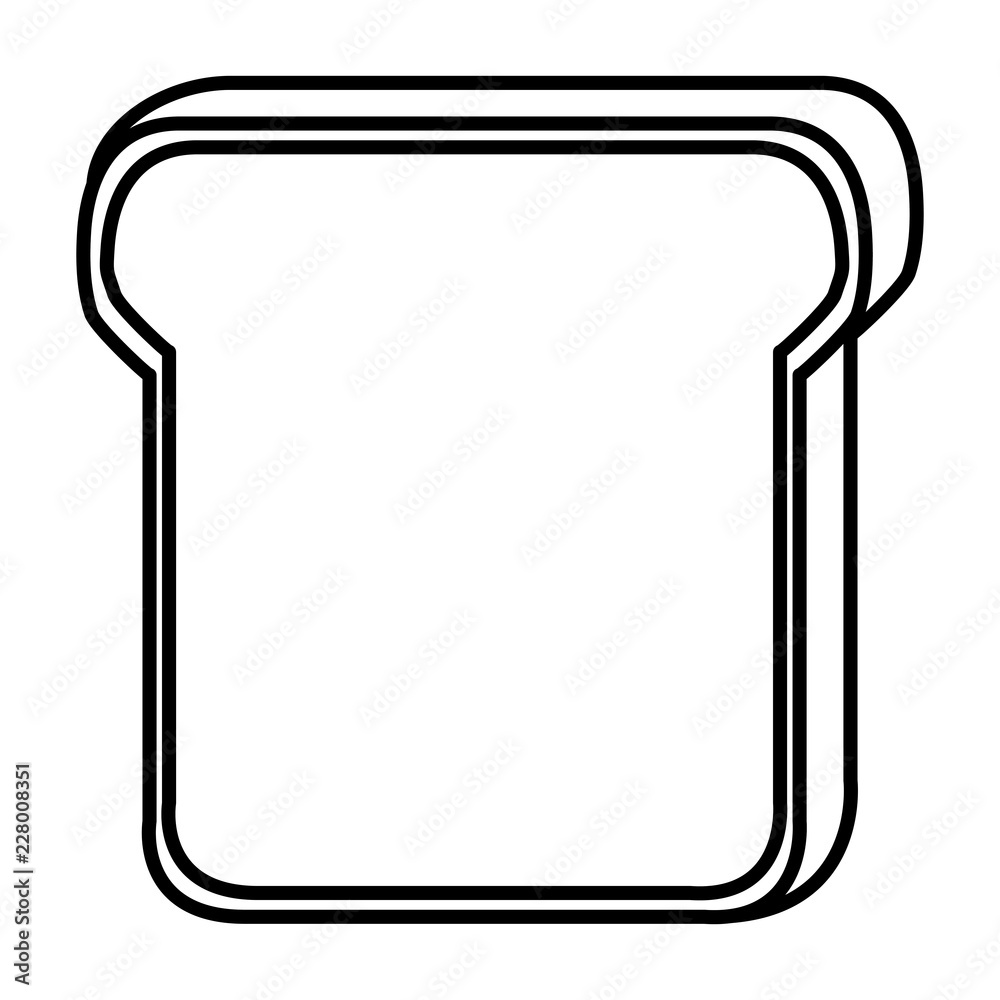 delicious toast bread icon