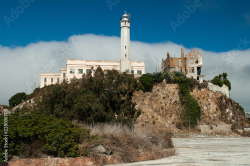 Schilderij op canvas lighthouse on Alcatraz