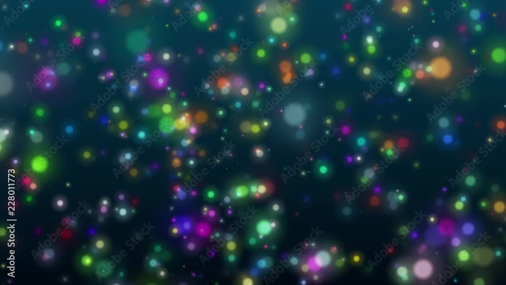 Colorful bokeh background. Shiny decoration video. Diamond, glow and magic with a lot of bokeh.