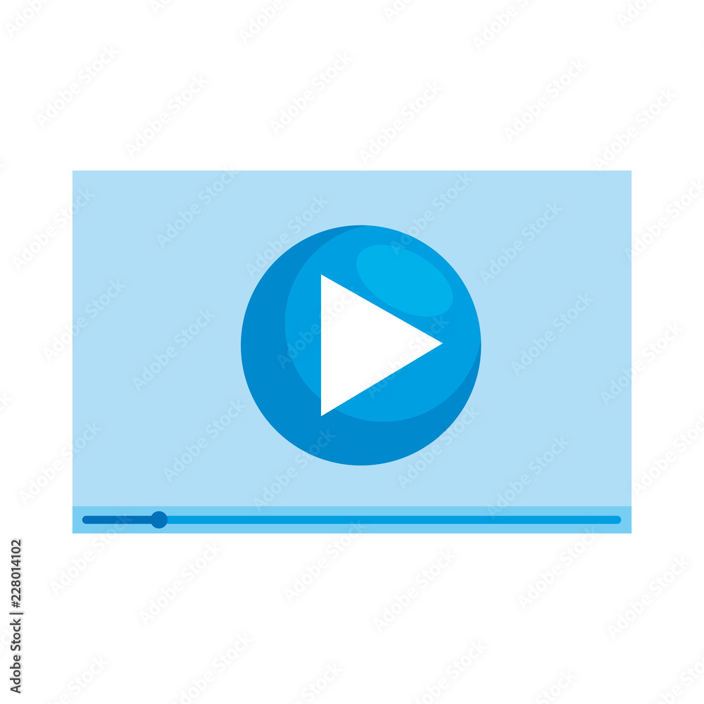 template with play button