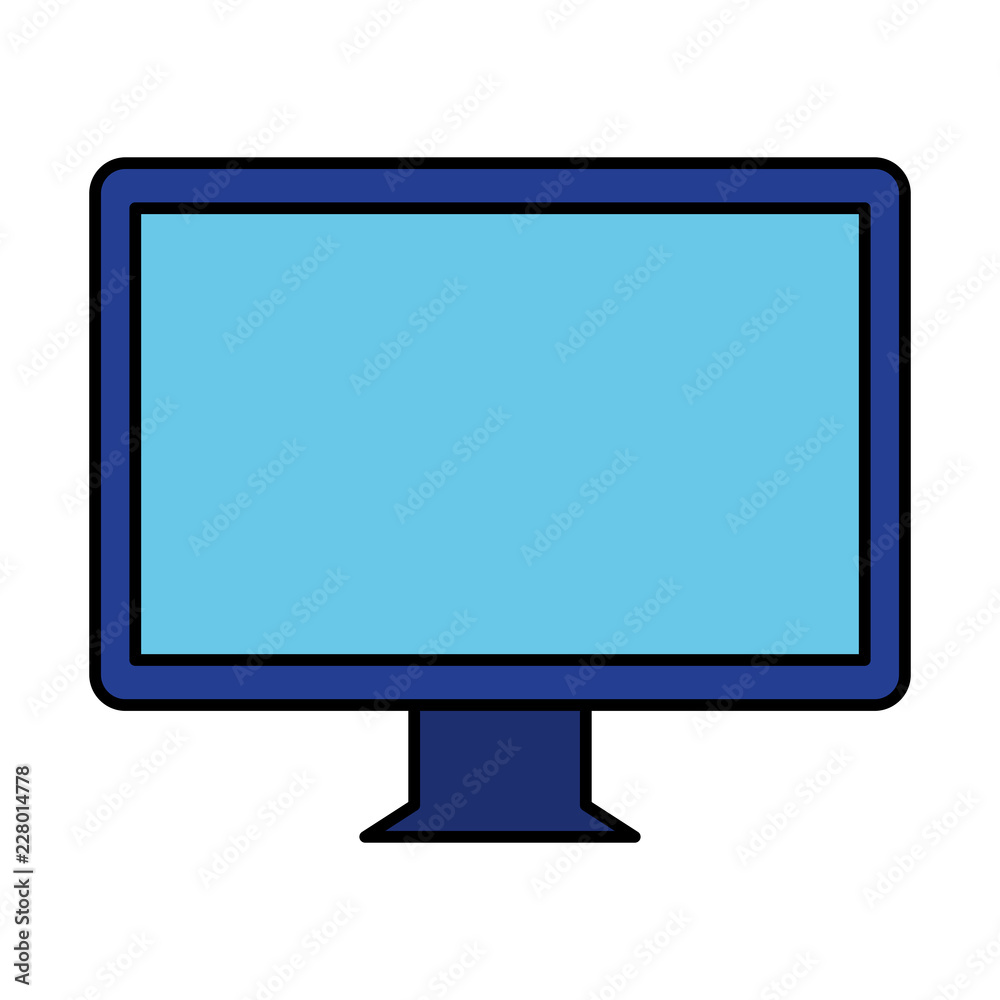 computer monitor isolated icon computer monitor isolated icon