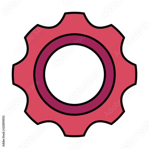 gear machinery isolated icon