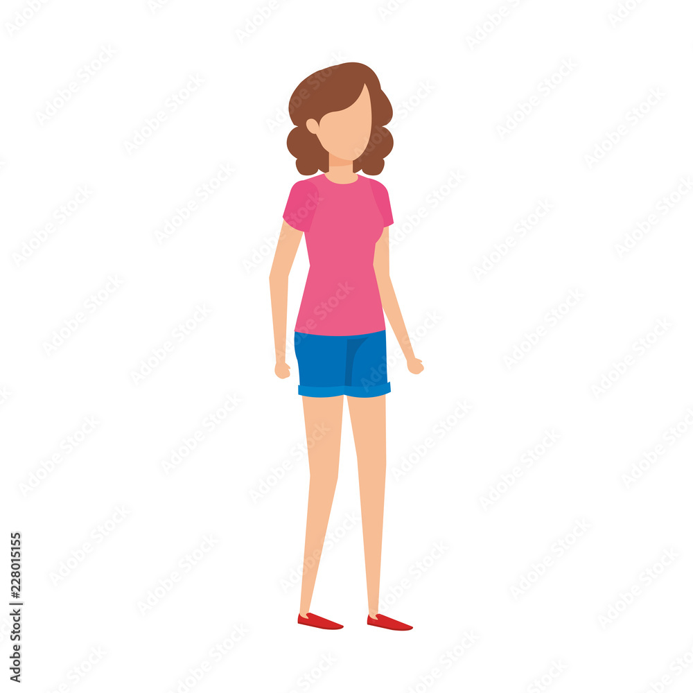 beautiful and young woman character beautiful and young woman character