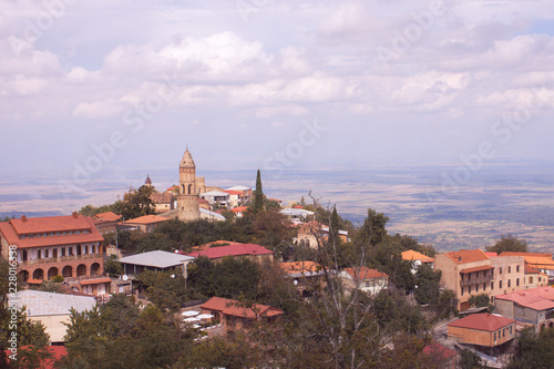 View of the Signaghi city and Alazany valley, in Kakheti, Georgia