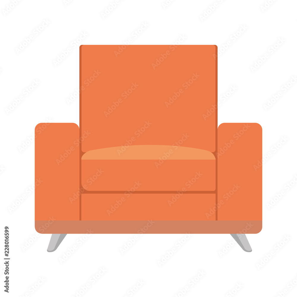 sofa livingroom isolated icon