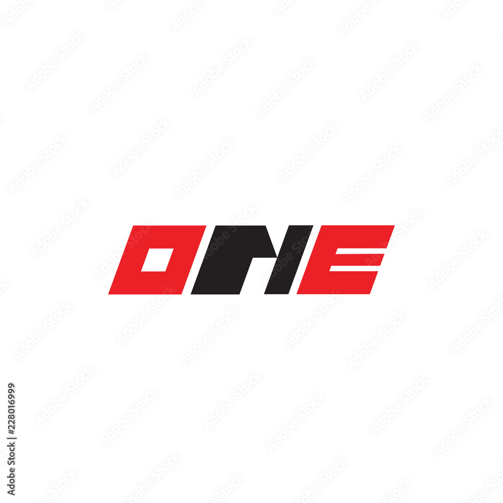 ONE letter logo 