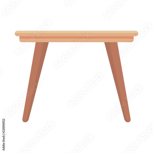 wooden table isolated icon