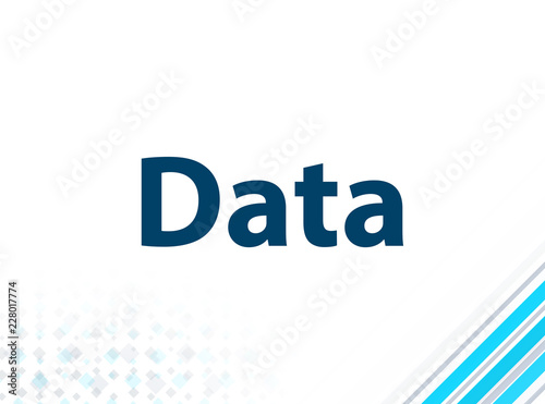 Data Modern Flat Design Blue Abstract Background