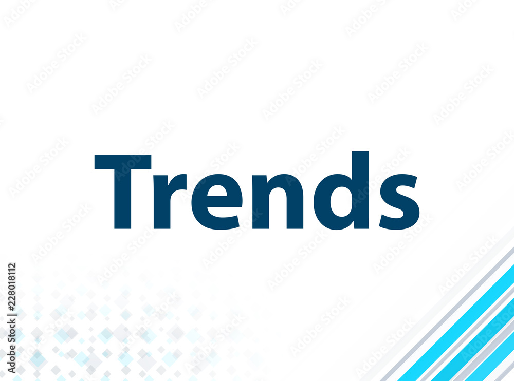 Trends Modern Flat Design Blue Abstract Background