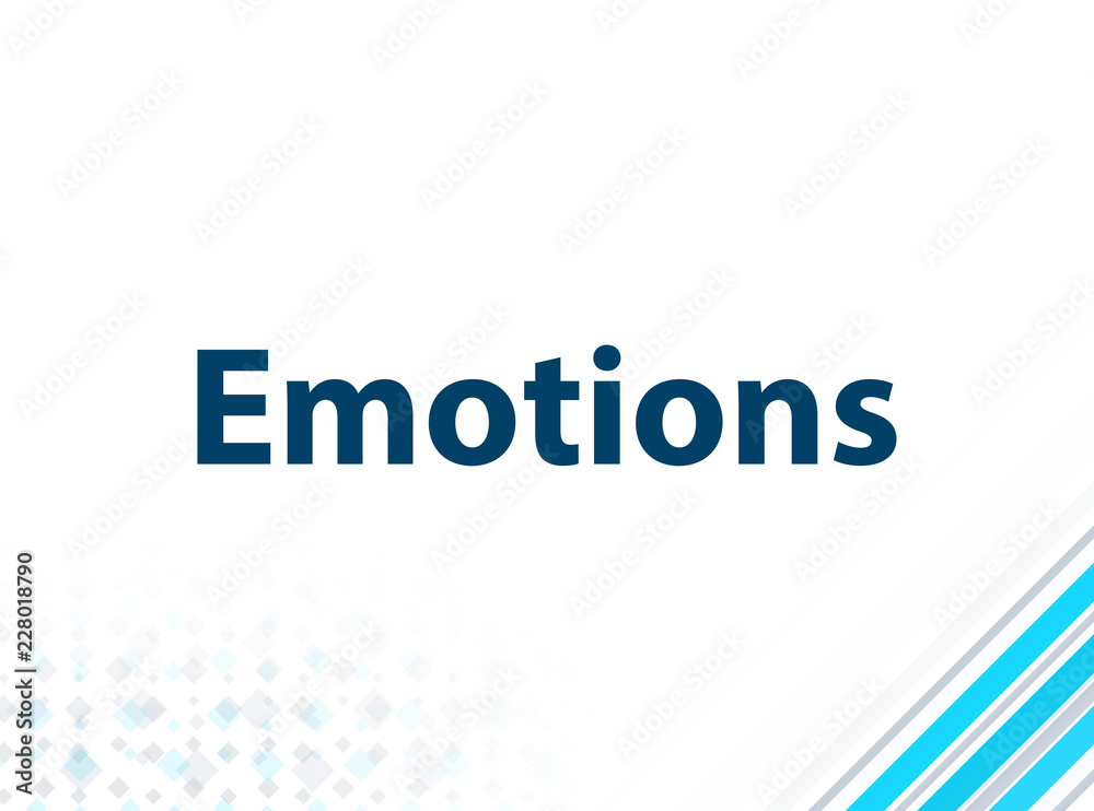 Emotions Modern Flat Design Blue Abstract Background