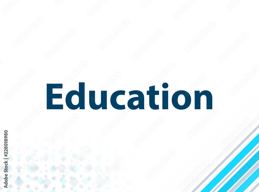 Education Modern Flat Design Blue Abstract Background