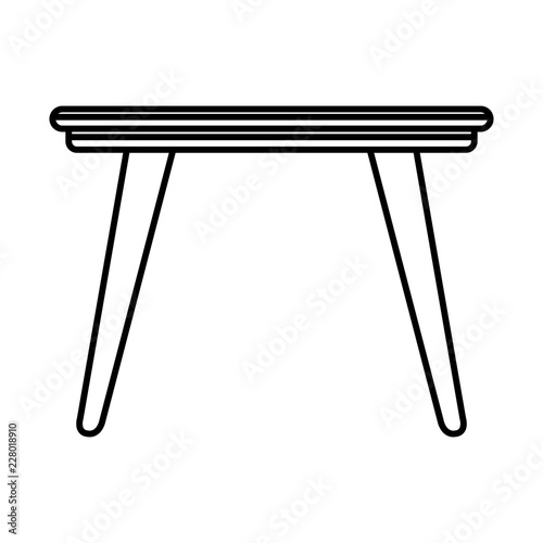 wooden table isolated icon