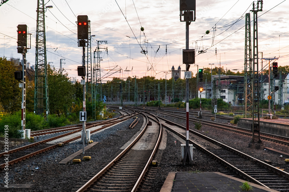 Fototapeta premium Tory kolejowe