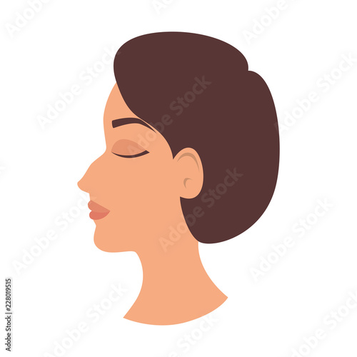 profile of woman with ugly nose