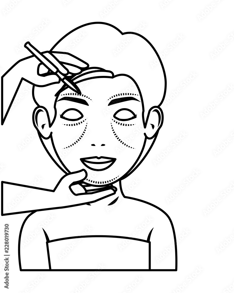 woman in plastic surgery woman in plastic surgery