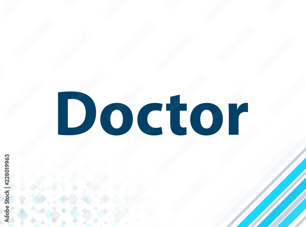 Doctor Modern Flat Design Blue Abstract Background