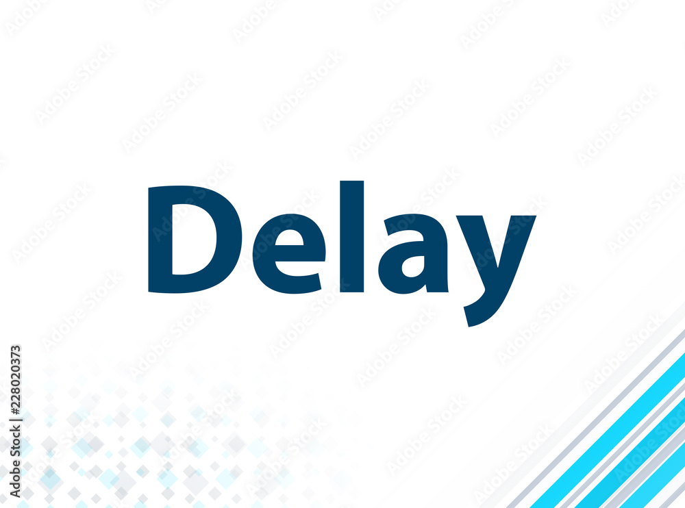 Delay Modern Flat Design Blue Abstract Background