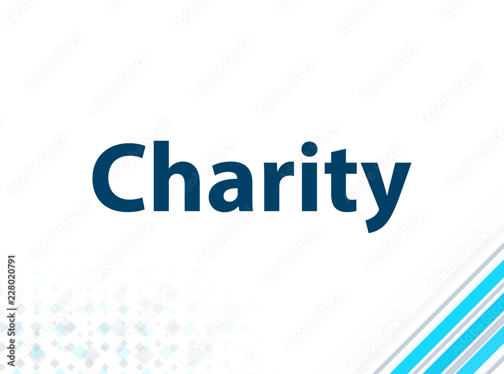 Charity Modern Flat Design Blue Abstract Background