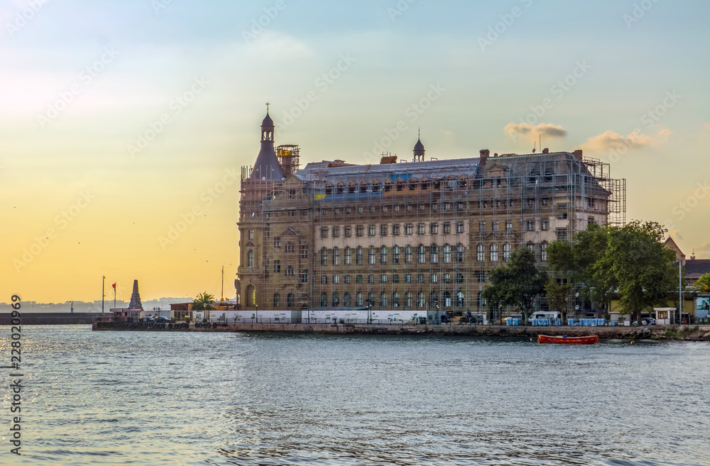 Haydarpasa train station on the Asian part of Istanbul is one of the historic landmarks of the city