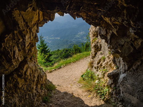 Tunnel Exit on Road of 52 Tunnels on the Pasubio massif © Ivan