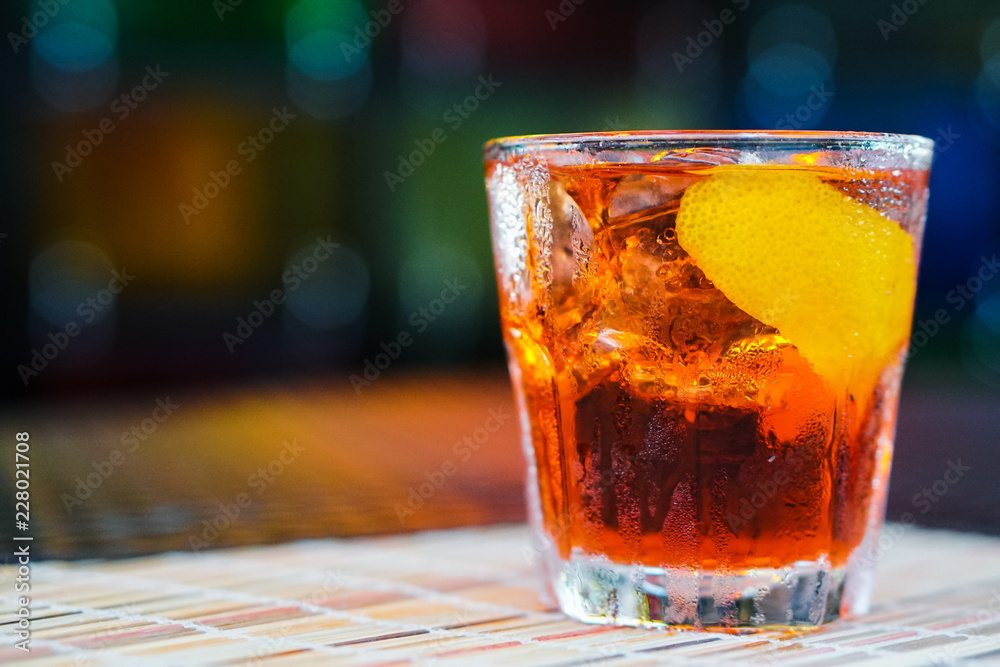 Old Fashioned on Table Old Fashioned on Table