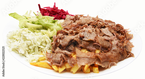 Bilde på lerret Döner Teller mit Pommes