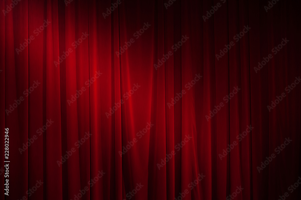 Red curtain with spotlight Red curtain with spotlight