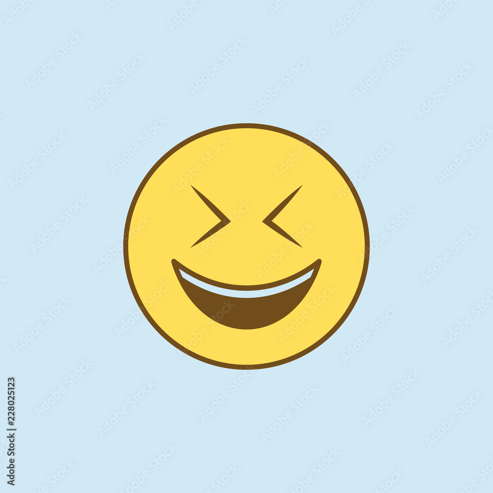 mockery 2 colored line icon. Simple yellow and brown element illustration. mockery concept outline symbol design from emoji set mockery 2 colored line icon. Simple yellow and brown element illustration. mockery concept outline symbol design from emoji set