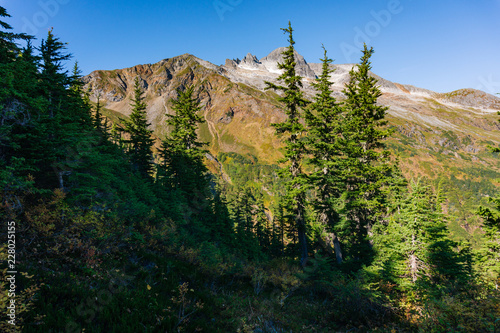 Alpine View of Mountain Peaks from Mt. McGinnis photo