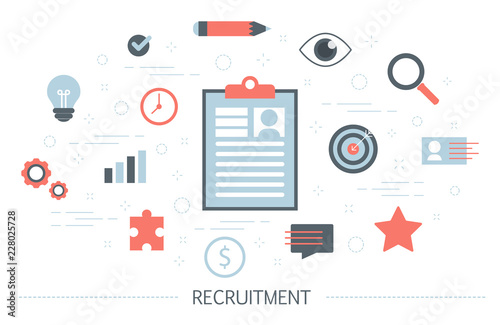 Recruitment concept. Search for new office worker