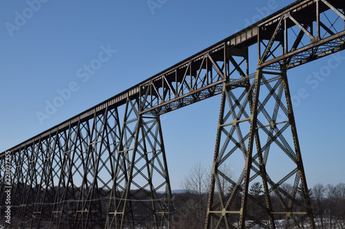 old suspended railroad bridge © Claude
