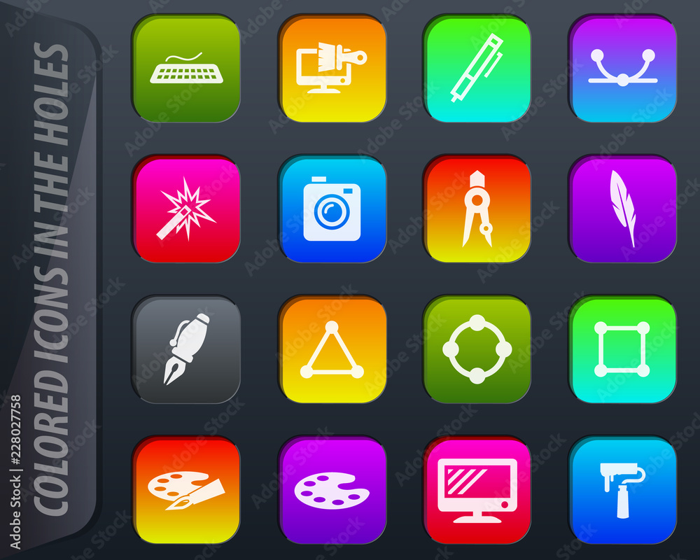 Design icons set Design icons set