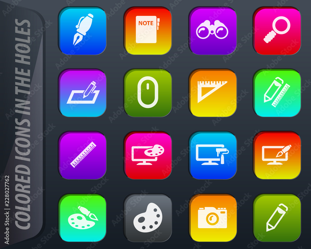 Design icons set Design icons set