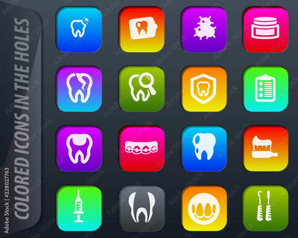 Dental icons set Dental icons set