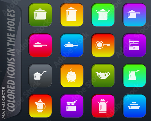 Dishes Icons set