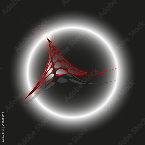 Abstract flux from eclipse - Vector