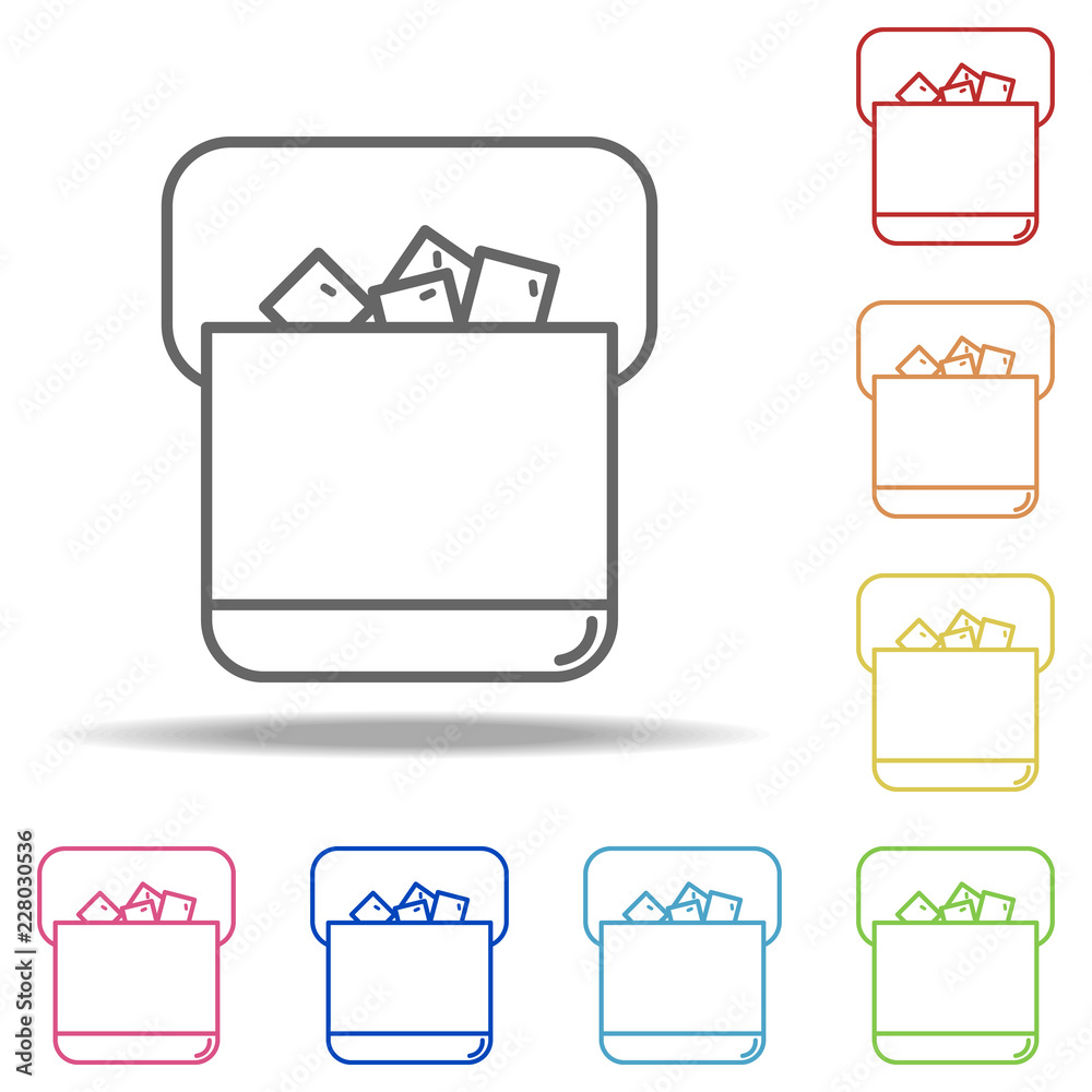 ice box icon. Elements of Alcohol drink in multi colored icons. Simple icon  for websites, web design, mobile app, info graphics Stock Vector | Adobe  Stock