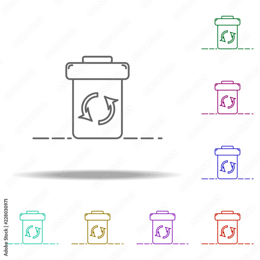 recycling outline icon. Elements of Ecology in multi color style icons. Simple icon for websites, web design, mobile app, info graphics recycling outline icon. Elements of Ecology in multi color style icons. Simple icon for websites, web design, mobile app, info graphics