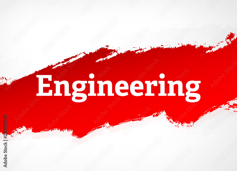 Engineering Red Brush Abstract Background Illustration