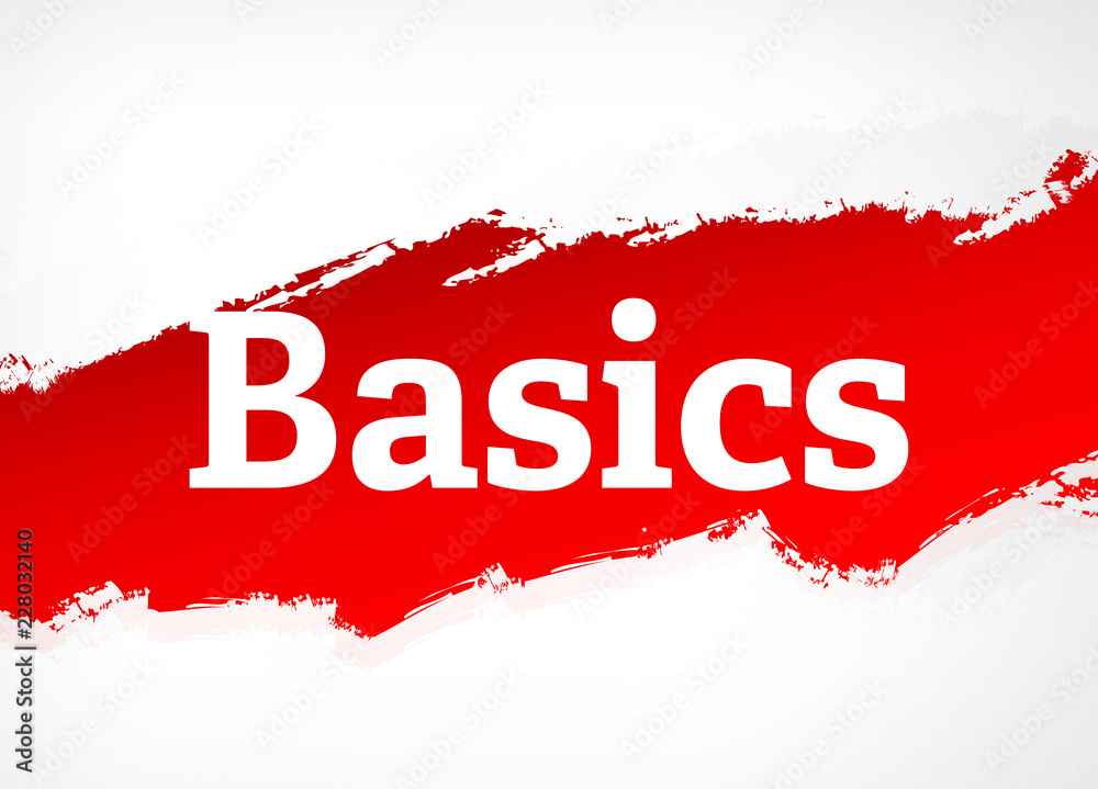 Basics Red Brush Abstract Background Illustration Basics Red Brush Abstract Background Illustration