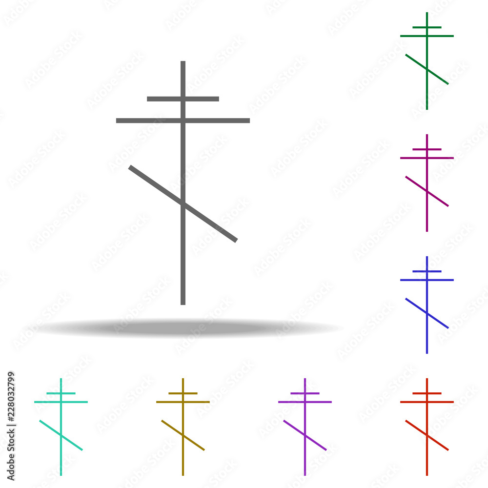 cross orthodox outline icon. Elements of religion in multi color style icons. Simple icon for websites, web design, mobile app, info graphics cross orthodox outline icon. Elements of religion in multi color style icons. Simple icon for websites, web design, mobile app, info graphics