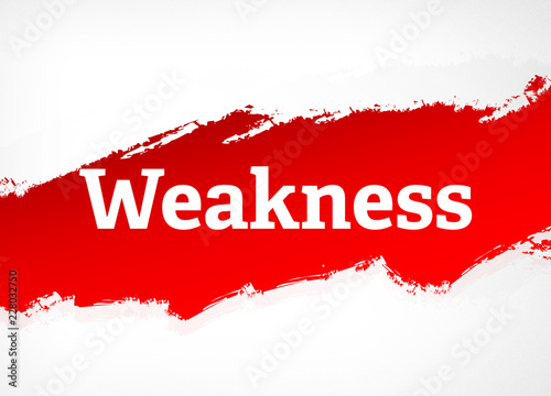 Weakness Red Brush Abstract Background Illustration