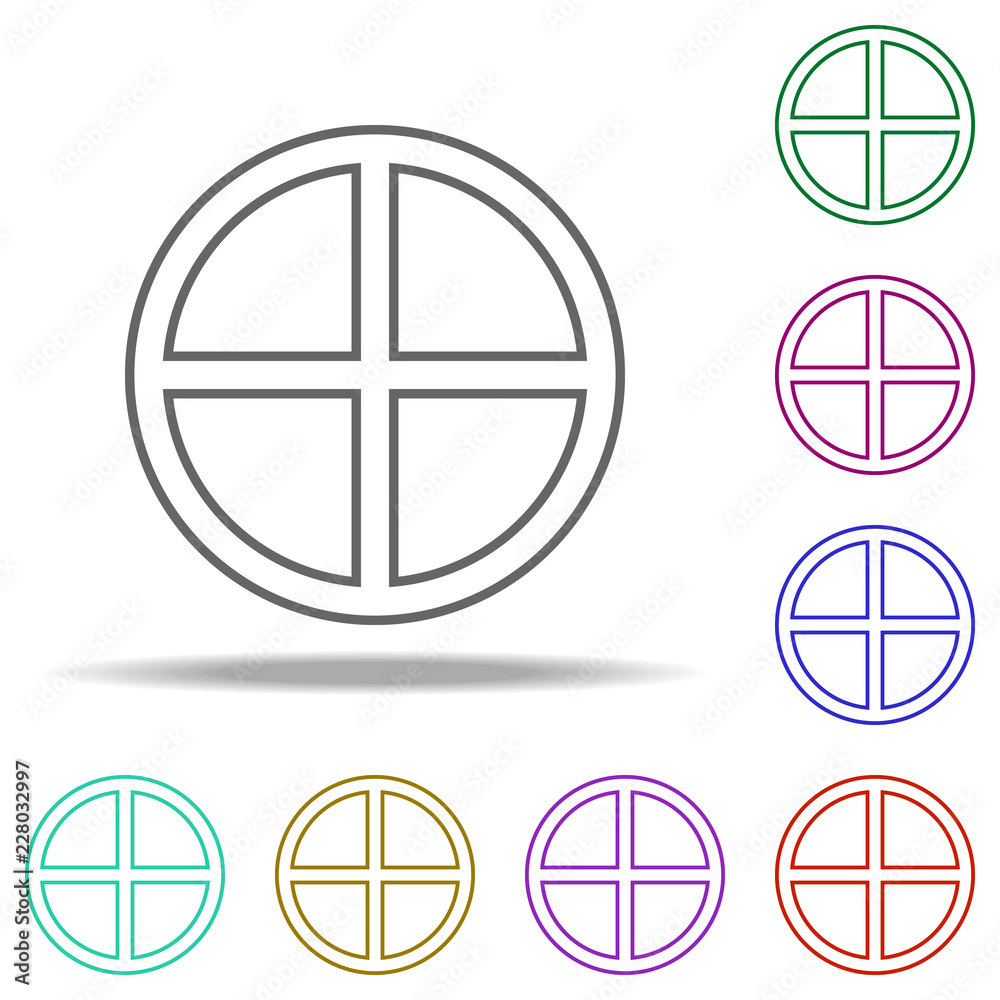 Celtic cross outline icon. Elements of religion in multi color style icons. Simple icon for websites, web design, mobile app, info graphics Celtic cross outline icon. Elements of religion in multi color style icons. Simple icon for websites, web design, mobile app, info graphics
