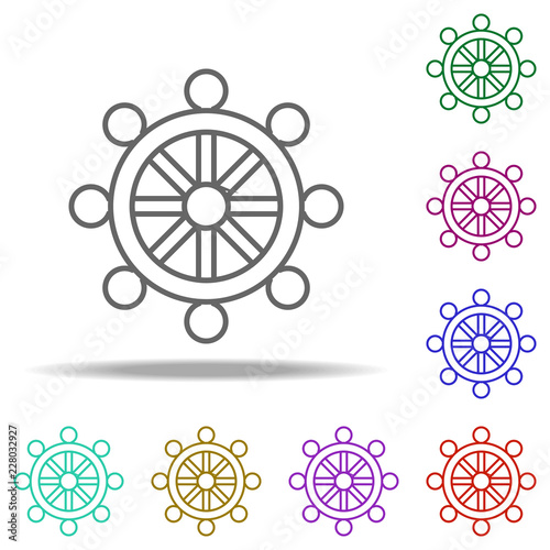 buddhism outline icon. Elements of religion in multi color style icons. Simple icon for websites, web design, mobile app, info graphics