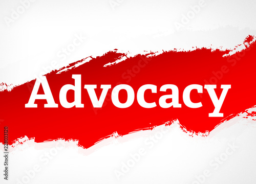 Advocacy Red Brush Abstract Background Illustration
