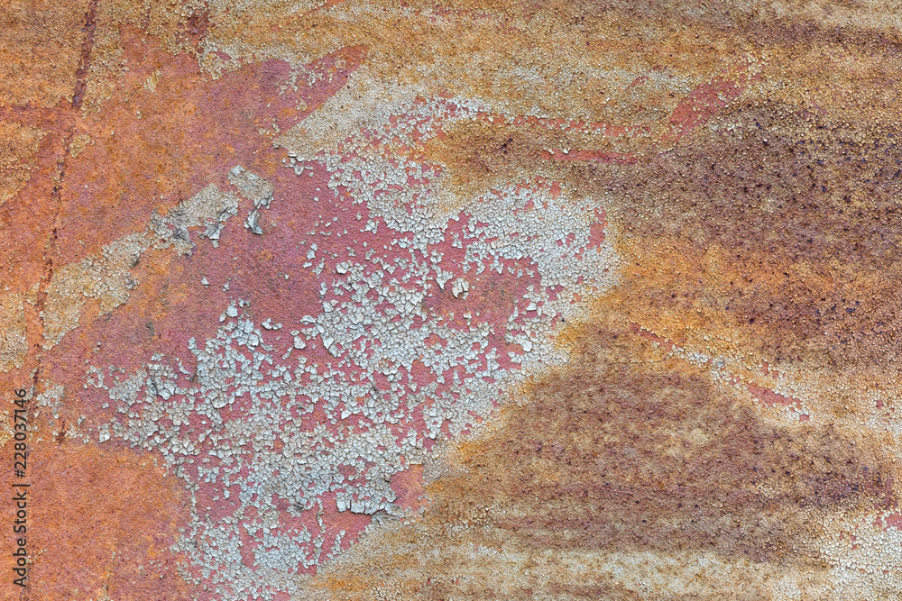 Chipped paint Rusty metal background