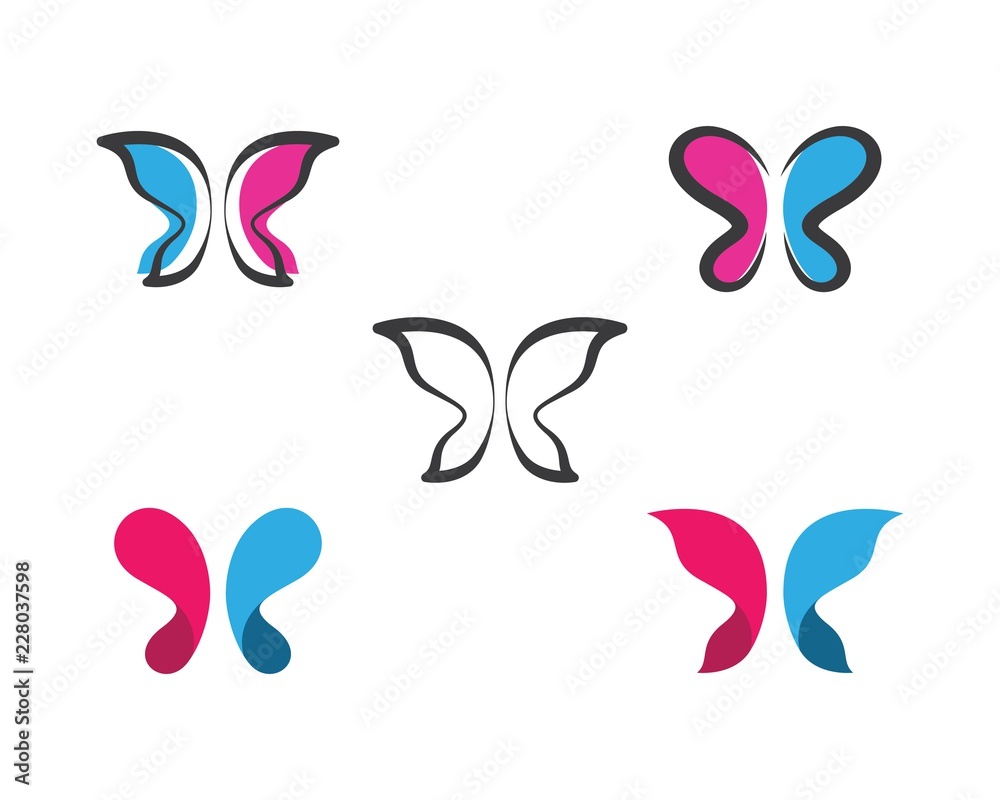 Butterfly logo illustration Butterfly logo illustration